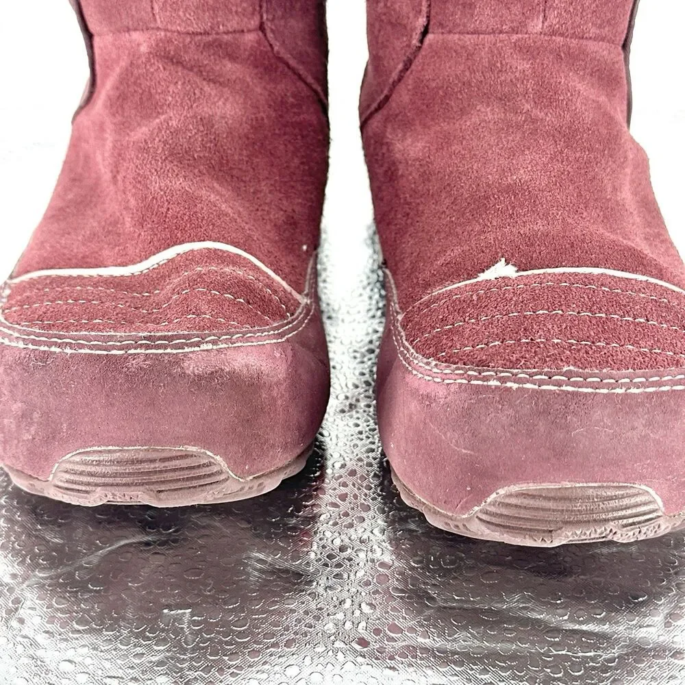 Sorel Suka II Shearling Boots Womens size 4 Pink Suede Non-slip Winter Boots